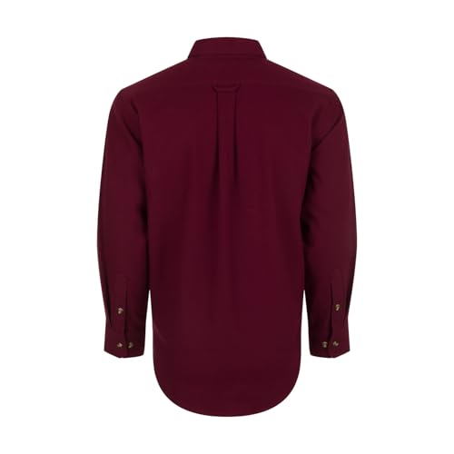 Drake Waterfowl Men's Autumn Brushed Cotton Twill Solid Button-Down Long Sleeve Shirt Ds21902