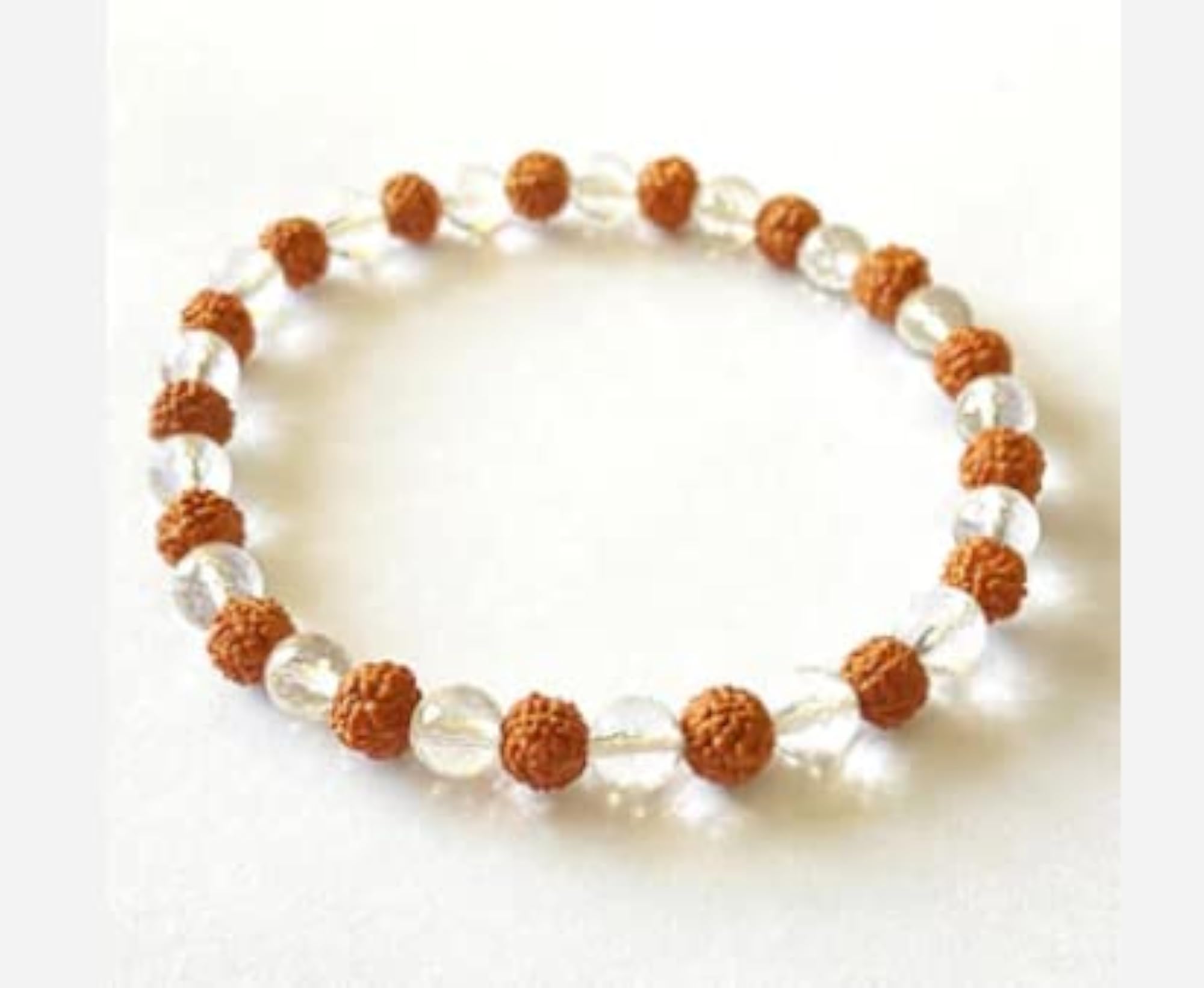 Sphatik Rudraksha Crystal Bracelet, Auspicious Gift