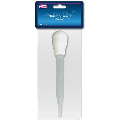 Dozenegg Nylon Baster with Rubber Bulb, White, 3-Pack