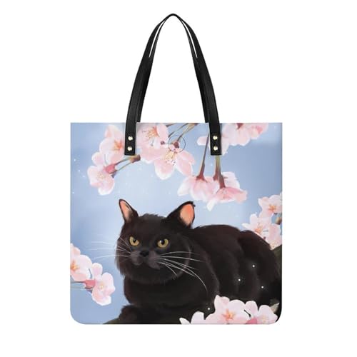 Tote bag Joli Chat Noir : le cadeau parfait pour femmes passionnées de voyages