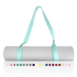 Tumaz Yoga Mat Strap [MAT NOT Included] (2 Sizes) with Extra Thick & Comfy Delicate Texture, Adjustable Yoga Mat Carrier