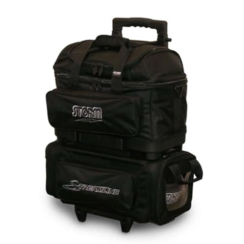 Storm Streamline 4 Ball Roller Bowling Bag- Carbon/Black