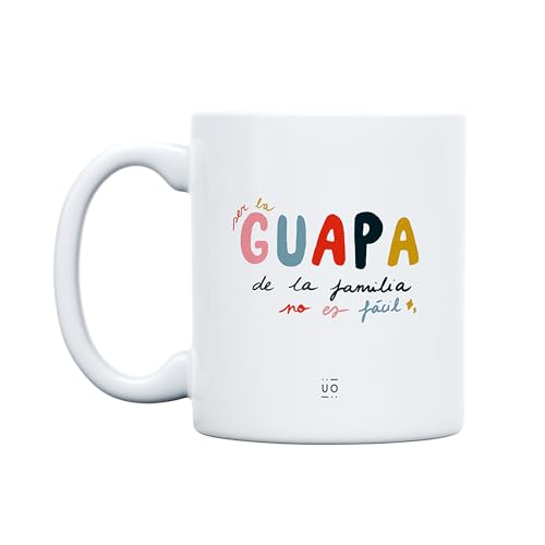 Imagen de UO Taza de Regalo con Mensaje Ser la Guapa de la Familia no es fácil