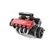 FS-V800 1/10 V8 Gasoline Engine Model for TOYAN Water-Cooled Four-Stroke Internal Combustion Engine with High Torque and Realistic Sound