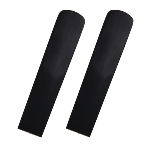 CLENEA Musical Resin Reed 2Pcs Clarinet Reed Resin Professional Strength 2.5 Saxophone Reed Accessories Clarinet Parts, Black