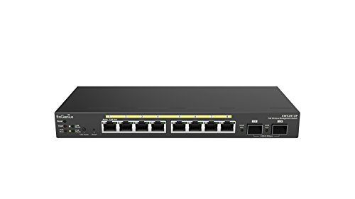 Preisvergleich Produktbild EnGenius EWS2910P 8-Port PoE Gigabit Controller undsmart Switch, PoE PSE 61.6W - schwarz