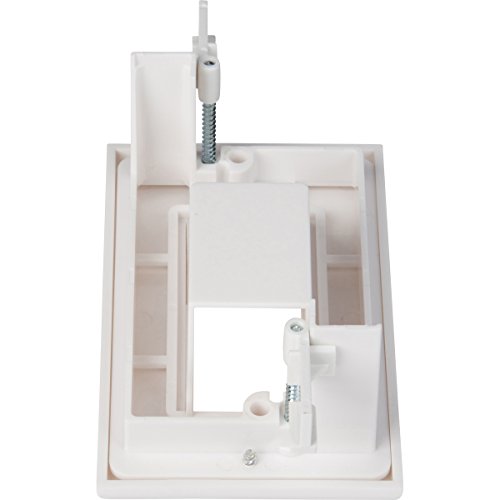 Buyer's Point Recessed Low Voltage Cable Wall Plate, Easy To Mount Outlet To Hide & Pass Tech Wires Through For Hdmi, Tv, Video, Audio, Network, Speaker Wires, & Cord Concealer Cover Hider (2 Pack) #TOP3