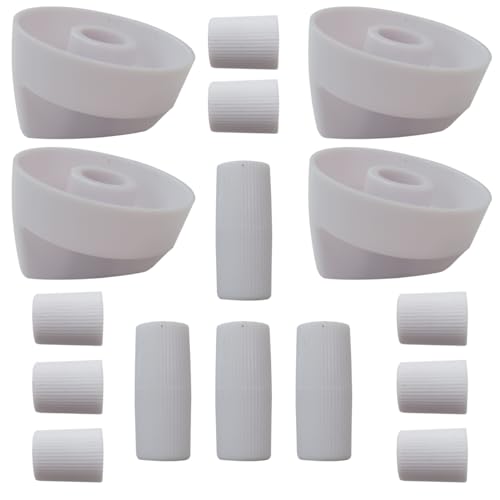 USonline911 Upgraded 4 Pack Control Knobs Replacement with 12 Pieces Adapters Approx. 1/4