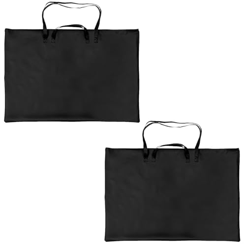 MUXHEL Juego de 2bolsas de transporte para tablero dedibujo, 95 x 65 cm, carpeta A1, impermeable, arte A1, Negro