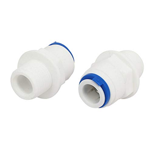 Tubo de 3/20.3 cm x rosca M16 conexão rápida 3 peças para osmose reversa de água RO