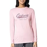 Carhartt Damen T-Shirt mit Rundhalsausschnitt und Ls-Grafik Medizinisches Schlupfhemd, Dunkelviolett, X-Groß