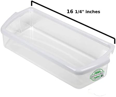 Glob Pro Solutions GS102 fits Door Shelf Bin Clear Plastic comes with frame Replacement for W10321302, W10321303, W10549739, WPW10321304VP. Heavy DUTY