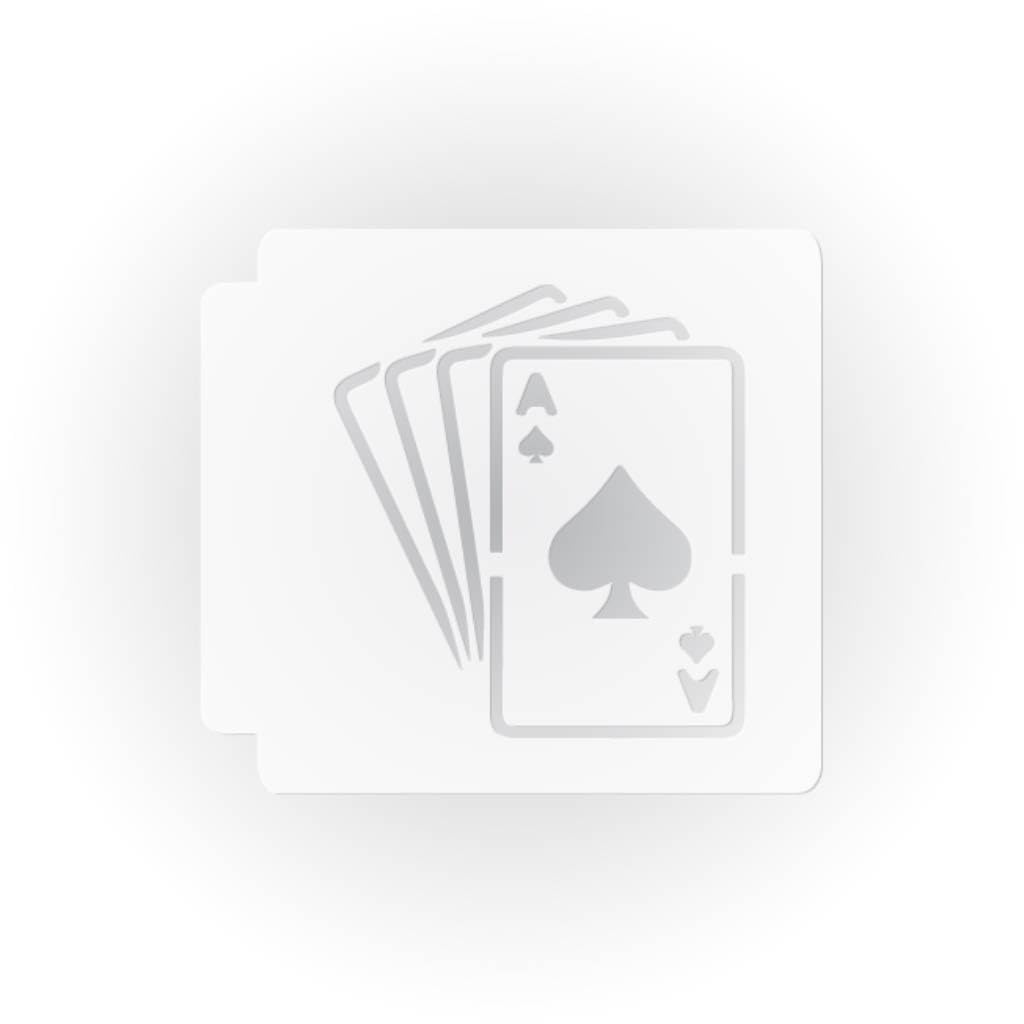 Playing Cards Ace 783-I503 Stencil (4 inch)
