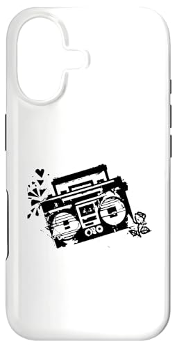Retro 80s 90s Boom-box Vintage Cassette Player Graphic Tee �X�}�z�P�[�X iPhone 17 �p