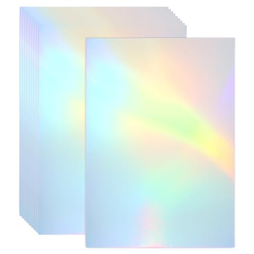 Papier cartonné holographique 12x8 pour scrapbooking et loisirs créatifs réfléchissants