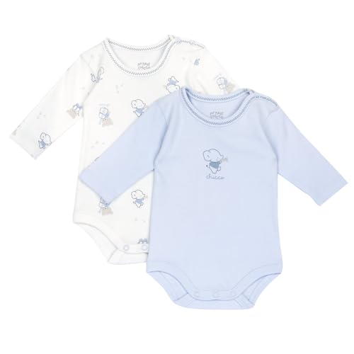 Chicco, Body para Recién Nacido de Manga Larga Fabricado en Algodón Suave, con Abertura en el Hombro y Botones, Ropa Bebé Niño y Niña 0-24 Meses, Ideas de Regalo para el Nacimiento, Designed in Italy
