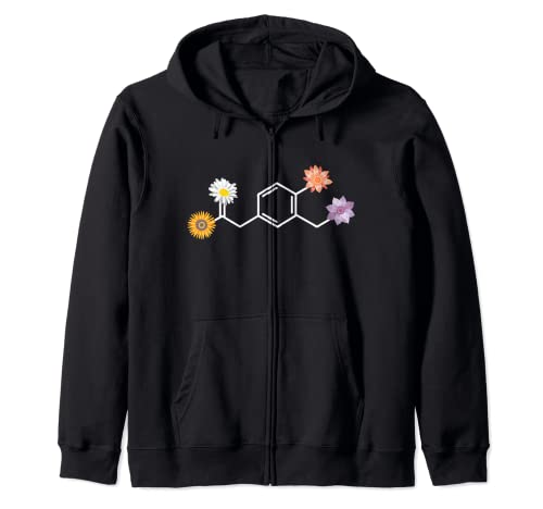 Fórmula estructural química flores - Tabla periódica Goa floración Sudadera con Capucha