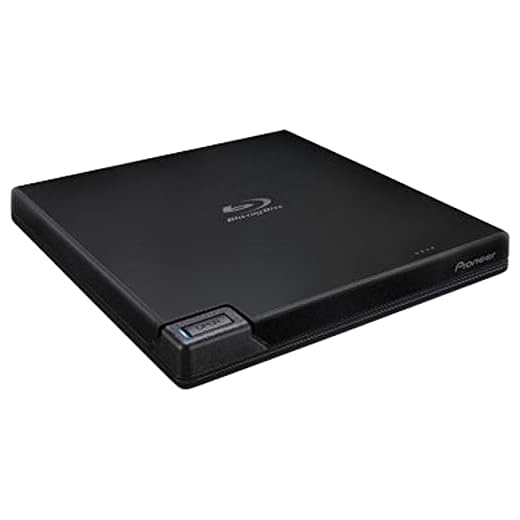 Pioneer Electronics BDR-XD07B 6x Slim Portable USB 3.0 BD/DVD/CD Burner Supports BDXL & M-Disc Format with CyberLink Software, Black
