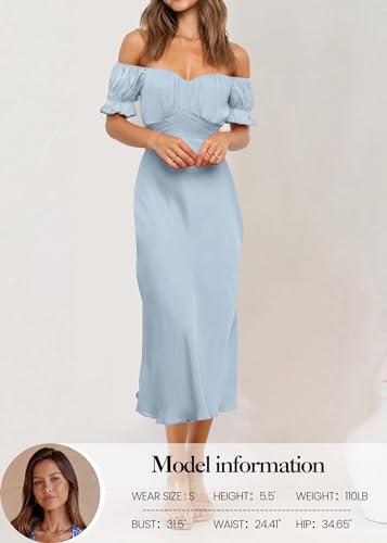 Image of KIRUNDO Women's Satin Summer Wedding Guest Cocktail Dress
