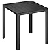 STEELSØN Alaris Gartentisch 75x75 cm – Esstisch Garten für 4 Personen – Balkontisch mit Metallgestell, Schwarz – Outdoor Tisch Balkon klein – Terrassentisch mit Kunstholz Tischplatte UV- & wetterfest
