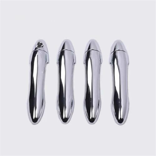 Cubierta de manija exterior premium para Kia Optima K5 TF, juego de 4 piezas galvanizadas en plata
