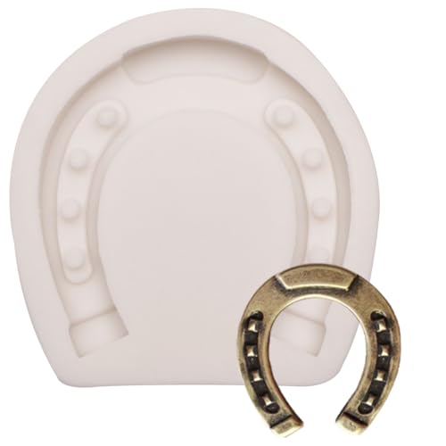 Horseshoe Hoof Fondant Silicone Molds Western Cowboy Baking Molds for Candy Gum Paste Sugar Craft Polymer Clay Cake Decorating
