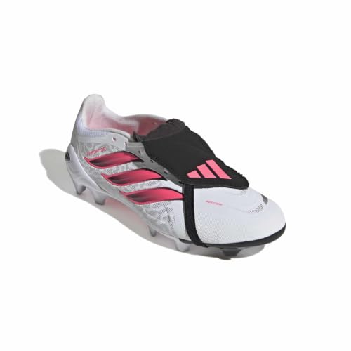 adidas Unisex Predator League Fold-Over Tongue Firm Ground Football Boots Shoes, FTWR White/Solar Turbo/core Black, 40 2/3 EU – Ansicht 3