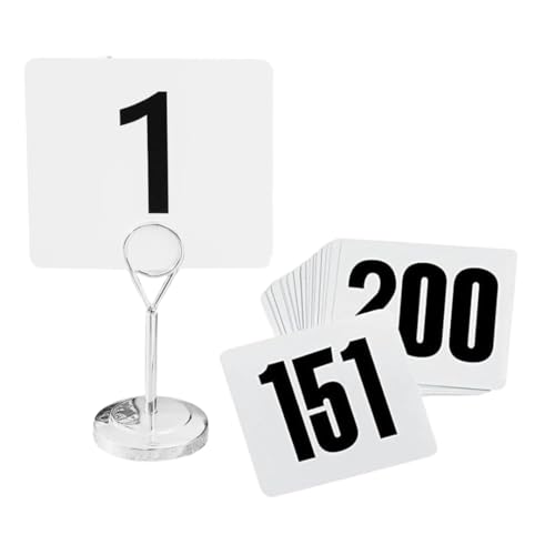 Plastic Table Number Cards 4