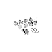 Fender American Standard/Deluxe Bass Guitar Tuners RH Set, Chrome