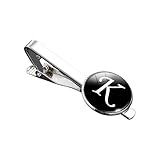 New 2026 Fashion Black 26 Alphabet Letters Glass Cabochon Tie Clips Personality Name Initial Jewelry Men Necktie Pin Suit Accessories GIF Creative Gift Jewelry Fashion Accessories Creative Gift