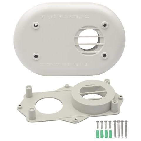 SP20285 Horizontal Vent Termination Kit for Tankless Gas Water Heater,With Screws (2 inch),High Efficiency Furnace,Suitable For Outside Wall Cover