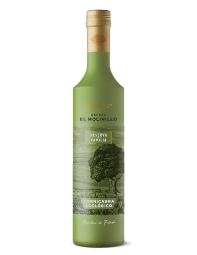 Dehesa El Molinillo | Olio extravergine di oliva biologico di riserva familiare, varietà Cornicabra - Bottiglia di vetro da 500 ml