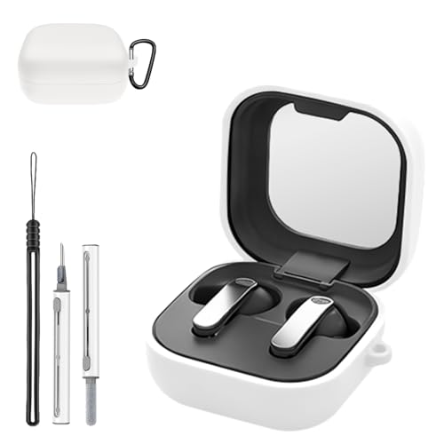 Samsung Galaxy Buds 4/Buds 4 Pro�p�P�[�X�J�o�[�A�V���R���ی�J�o�[�A�t���{�f�B�ϏՌ��J�o�[�A���h�~�t���A�L�[�`�F�[��&�X�g���b�v�A�N���[�i�[�L�b�g�t���A�z���C�g