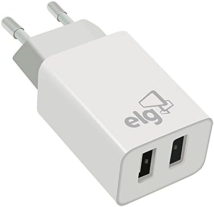 ELG WC124A, Carregador de Parede Universal, 2 Portas USB