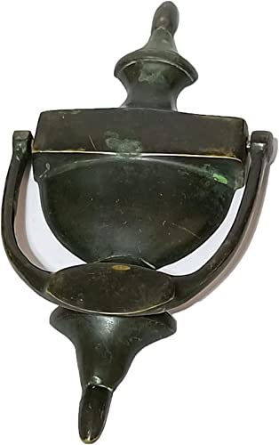 Kalptaru Handicrafts Solid Brass Heavy Door Knocker Finish Brass Made Georgian 8"Inch Round Brass Door Knocker Home Decor #TOP14