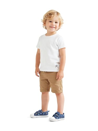 Image of K KomForme Toddler Boys & Girls Shoes Kids Canvas Sneakers with Cartoon Dual Hook and Loops