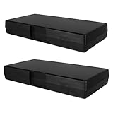 FOMIYES 2pcs Micrometer Storage Boxes Black 50-75mm Compact Shockproof Protective Carrying Case for Engineers Technicians Fieldwork Industrial Measurement