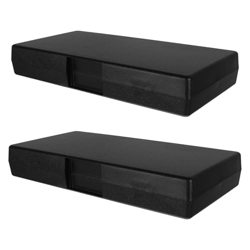 FOMIYES 2pcs Micrometer Storage Boxes Black 50-75mm Compact Shockproof Protective Carrying Case for Engineers Technicians Fieldwork Industrial Measurement