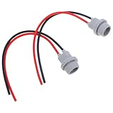 Levemolo 2 Stück Teiliges Auto Motorrad Lampenfassung Steckdose für Bremslicht und Blinker Langlebiger Sockel mit Einfachem Plug and play Kompatibel für Vielseitige Zufällige Farbe