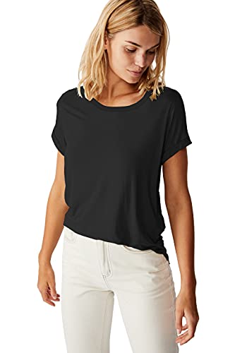 Image of Fabricorn Stylish Plain Up and Down Cotton Tshirt for Women