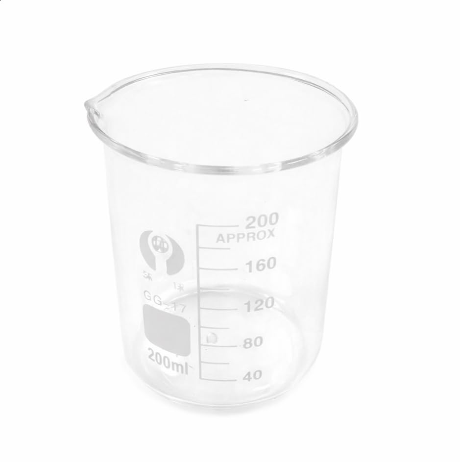 Probeta graduada de vidrio, Vaso de precipitados vidrio graduado borosilicato GG-17 transparente 5 ml-5000 ml(3000ml)