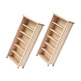 Perfetto per progetti da te: adatto per gli appassionati decorazioni da te e modellismo, questa libreria è per esporre in case delle bambole e altri espositori in miniatura, libreria in miniatura, arredamento per case delle bambole