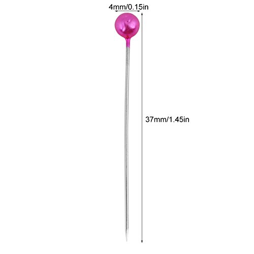 GOTOTOP 500Pcs Beads Needles Quilting Pins in Fabric Covered Pin Cushion Bottle Sewing Craft