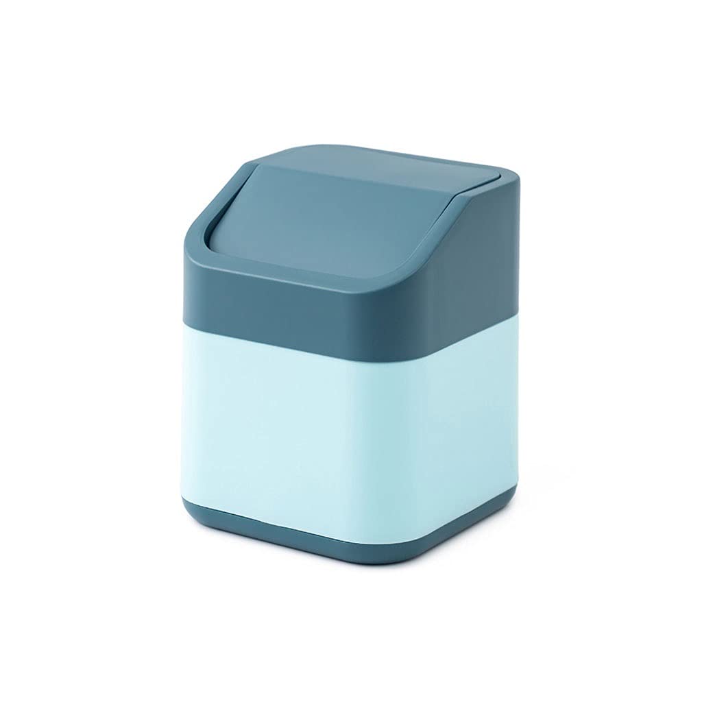 CLONAX Prullenbak, Mini Desktop Prullenbak Home Office Tafel Vuilnismand Kleine Afvalbak Met Roll Swing Deksel Slaapkamer Vuilnisbak Opbergdoos Color Beyaz CLONAX Prullenbak, Mini Desktop Prullenbak Home Office Tafel Vuilnismand Kleine Afvalbak Met Roll Swing Deksel Slaapkamer Vuilnisbak Opbergdoos Color Beyaz