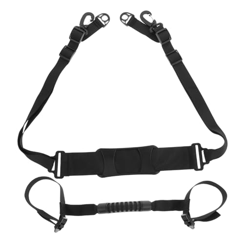 iplusmile 用肩掛けスト ハンドル 耐久性素材 折りたたみ自転車対応 キッズバイク携帯用 吊り下げ可能 ブラック