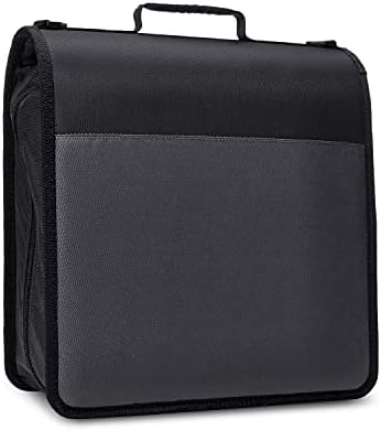 Amazon Basics 3-Ring Binder with Zipper - D-Ring, 10.16 cm, Black