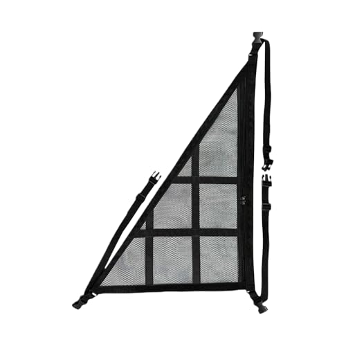 Red de carga para camión, almacenamiento triangular para techo de coche, organizador de malla con correas ajustables, accesorio interior resistente, ideal para viajes, camping, viajes diarios de 35.43