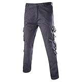 JEsilunmaMY Men's Military Cargo Pants Plus Size Multi-Pocket Athletic Jogger Pants Tactical Outdoor Casual Cotton Trousers (Grey,36)