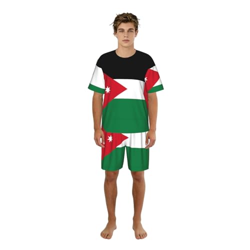 Pyjama drapeau jordanien contre la chaleur nocturne pour sommeil paisible