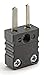 Dayton Thermocouple Plug, Black, Thermocouple Type: J, Plug or Connector Type: Miniature